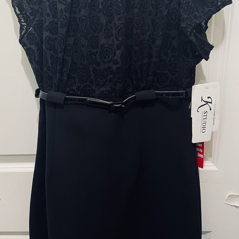 NWT K Studio Little Black Dress SZ 12